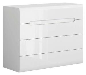 Comoda AZTECA TRIO, alb, PAL, cu sertare, 105x41x84 cm