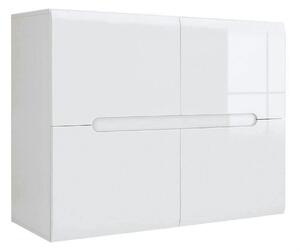 Comoda AZTECA TRIO, alb, PAL, cu usi, 105x41x84 cm
