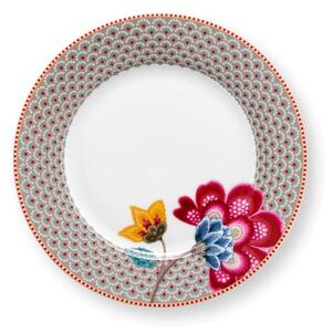 Farfurie din porțelan, Pip Studio, Khaki, 23 cm, colecția Blooming Tales