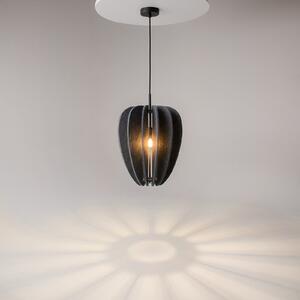 Maytoni lampă suspendată Cambio, negru, Ø 35 cm, pâslă, E27, reglabil, Negru, Camera de zi / sufragerie, Țesătură / Textil, Modern