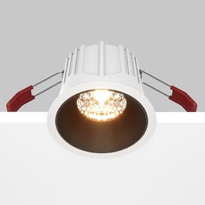 Maytoni lampă încastrată Alfa, alb/negru, Ø 8,5 cm, 15 W, 36°, Negru, Hol, Plafon încastrat