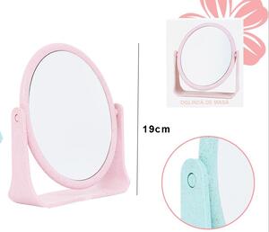 Oglinda cosmetica, forma ovala, picior fiabil, 19 cm, diverse culori