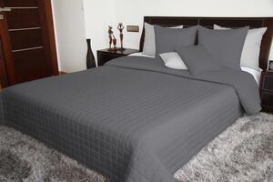 Cuvertură de pat dublu față de culoare gri închis Lăţime: 75 cm | Lungime: 220 cm