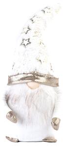 Decorațiune Crăciun, Gnom cu led, 40 cm, Bej
