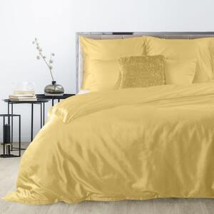Lenjerie de pat exclusiv galbenă pe două fețe 2 părți: 1buc 140 cmx200 + 1buc 70 cmx80