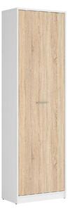 Dulap NEPO PLUS, stejar sonoma/alb, PAL, cu o usa, 60x34x197 cm