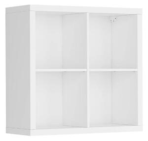 Biblioteca NEPO PLUS SFW-8-8, alb, PAL, 77x35x75 cm