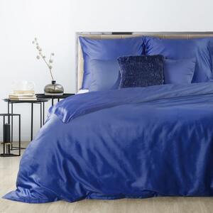 Lenjerie de pat dublu cu o singură culoare în albastru 3 părți: 1buc 160 cmx200 + 2buc 70 cmx80