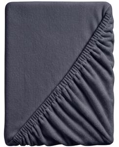 Cearsaf Cocolino microplus cu elastic SOFT 180x200 cm gri antracit