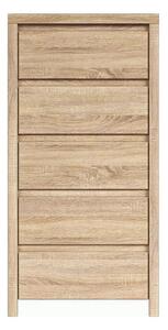 Comoda KASPIAN KOM5S, stejar sonoma, PAL, 56x41x113 cm