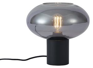 Lampă de masă de design neagră cu sticlă fumurie - Umbrella