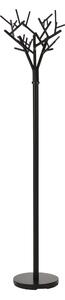 Cuier hol modern W56, negru, Ø40x180 cm