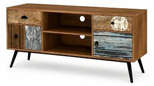 Comoda TV MEZO, multicolor, PAL/otel, 120x39x60 cm