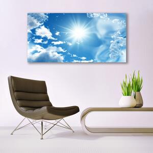 Tablou pe panza canvas Cerul Soare Peisaj Alb Albastru