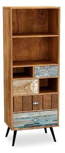 Biblioteca MEZO REG1, multicolor, PAL laminat, 60x29x180 cm