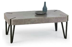 Masuta EMILY GREY, gri/negru, 110x60x42 cm