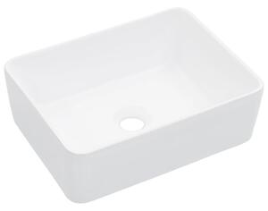 Chiuvetă de baie, alb, 40 x 30 x 13 cm, ceramică