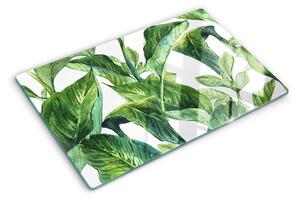 Tocător sticlă Frunze de plante tropicale