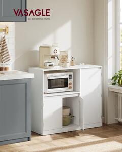 Dulap bucatarie microunde, Mateo, Alb, 90x40x90 cm