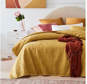 Cuvertură de pat galben strălucitor 170 x 210 cm
