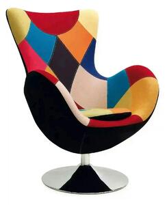 Scaun fluture BUTTERFLY, multicolor/crom, stofa/otel, 76x75x95 cm
