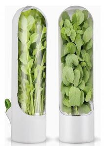 Recipient pentru depozitarea ierburilor proaspete, menta, legume pentru frigider si alte produse, 25x6.5cm, POJ08