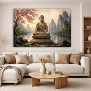 DUBLEZ | Tablou colorat de perete - Buddha | Imprimare UV premium