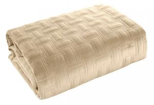 Cuvertură de pat elegantă bej, cu cusături la modă Šírka: 220 cm | Dĺžka: 240 cm