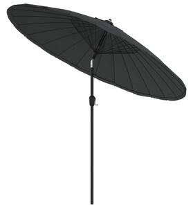 Umbrelă de soare de exterior, stâlp aluminiu, antracit, 270 cm