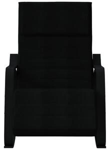 Scaun balansoar, negru, material textil