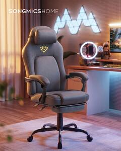 Scaun gaming, Nerone, Gri, 70x70x129 cm