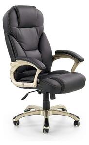 Scaun directorial DESMOND, negru, piele ecologica, 67x70x112/119 cm