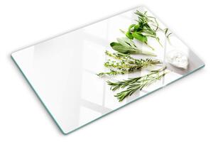 Tocător sticlă Ierburi aromatice de bucătărie