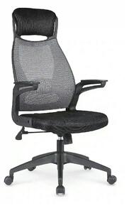 Scaun de birou SOLARIS, negru/gri, stofa mesh/metal/plastic, 58x62x116