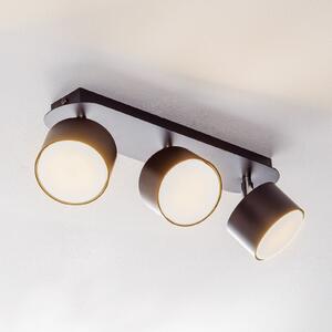 Eko-Light Spot de tavan Cloudy cu 3 becuri negru, reglabil, Negru, Camera de zi / sufragerie, Metal, Modern