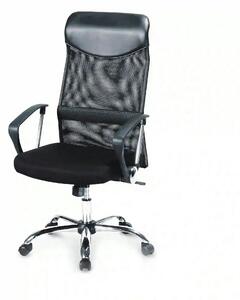 Scaun de birou VIRE, negru, stofa mesh/metal, 61x63x110/120 cm