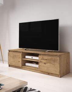 Comodă TV cu 2 uși și 2 rafturi Dingo, castan (120 cm)