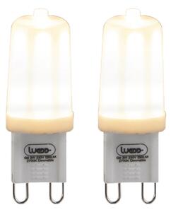 Set de 2 becuri LED G9 reglabile 3W 280lm 2700K