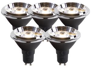 Set de 5 becuri LED GU10 AR70 6W 380lm 3000K