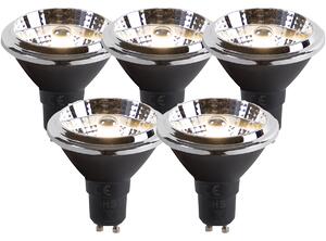 Set de 5 becuri LED GU10 dim to warm AR70 6W 2000K-3000K