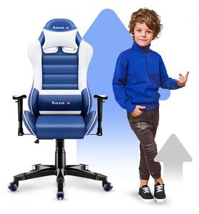 Scaun de gaming albastru, de calitate, pentru adolescenti