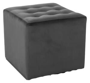 Taburet Lori Velvet, negru