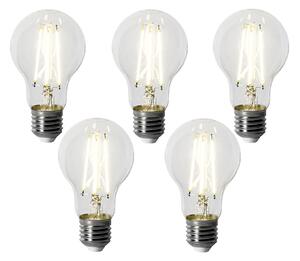 Set de 5 becuri LED E27 dimabile A60 6W 500 lm 4000K
