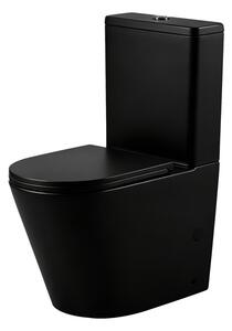 Erga Tina, Vas combinat WC 620x365x820 mm, Tornado 2.0 + capac WC, negru mat, ERG-V03-TINA-TO2-BK