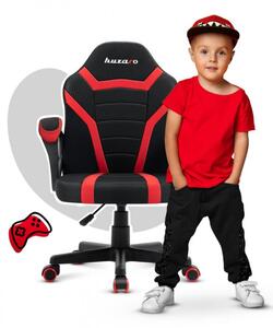 Scaun de gaming pentru copii in culorile negru si rosu