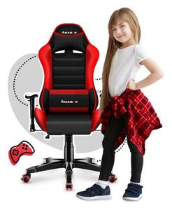 Scaun de gaming practic de culoare roșu-negru pentru copii și adolescenți