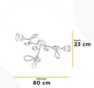 Lustră aplicată pentru copii BUTTERFLY 3xE14/6W/230V ONLI