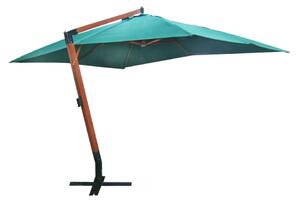 Umbrelă de soare suspendată 300 x 400 cm, Verde