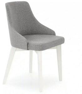 Scaun TOLEDO, gri/alb, stofa clasica/lemn de fag, 51x55x82 cm