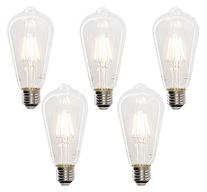 Set de 5 becuri LED inteligente E27 ST64 4.5W 470 lm 1800-4000K